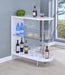 Adolfo 3-tier Bar Table Glossy White and Clear - Time 2 Sleep (West Covina, CA)