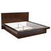 Jessica Eastern King & Queen Platform Bed with Rail Seating Cappuccino - Time 2 Sleep (West Covina, CA)