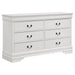 Louis Philippe 6-drawer Dresser White - Time 2 Sleep (West Covina, CA)