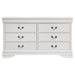 Louis Philippe 6-drawer Dresser White - Time 2 Sleep (West Covina, CA)