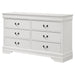 Louis Philippe 6-drawer Dresser White - Time 2 Sleep (West Covina, CA)