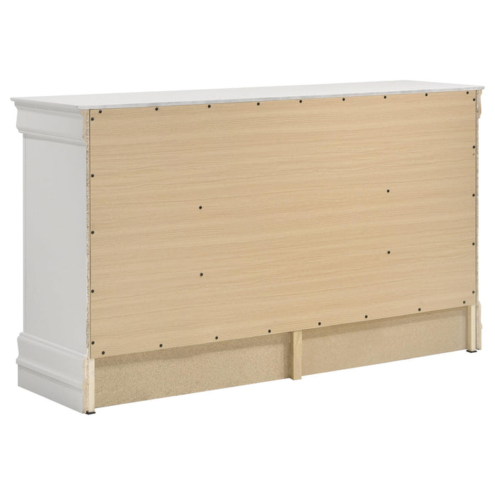 Louis Philippe 6-drawer Dresser White - Time 2 Sleep (West Covina, CA)