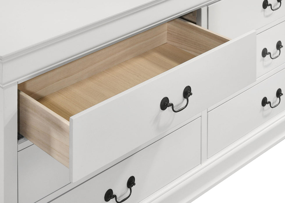 Louis Philippe 6-drawer Dresser White - Time 2 Sleep (West Covina, CA)