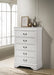 Louis Philippe 5-drawer Bedroom Chest White - Time 2 Sleep (West Covina, CA)