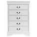 Louis Philippe 5-drawer Bedroom Chest White - Time 2 Sleep (West Covina, CA)