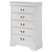 Louis Philippe 5-drawer Bedroom Chest White - Time 2 Sleep (West Covina, CA)