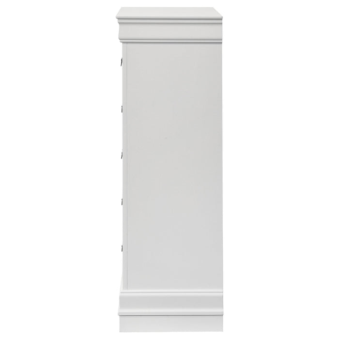 Louis Philippe 5-drawer Bedroom Chest White - Time 2 Sleep (West Covina, CA)