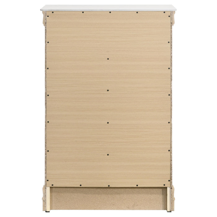 Louis Philippe 5-drawer Bedroom Chest White - Time 2 Sleep (West Covina, CA)