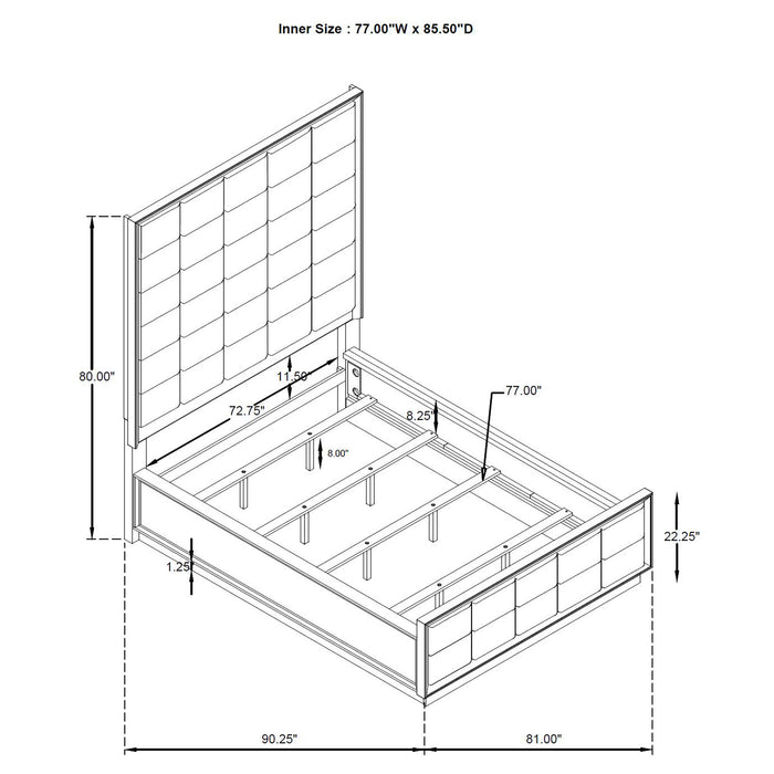 Durango 4 & 5 Piece E.King, Cal.King & Queen Bedroom Set - Time 2 Sleep (West Covina, CA)