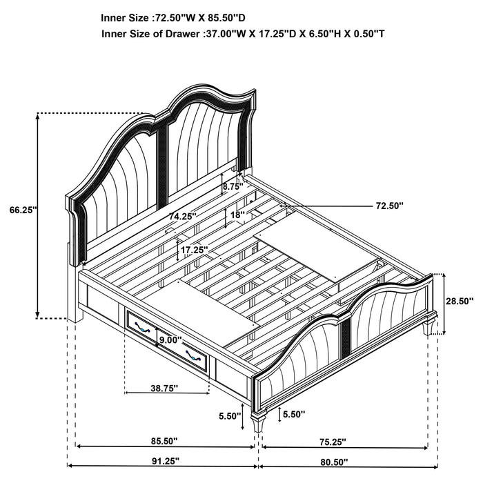 Evangeline 4 & 5 Piece Bedroom Set