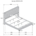 Lucia Eastern King & Queen Bed Beige & Grey - Time 2 Sleep (West Covina, CA)