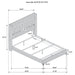 Lucia Eastern King & Queen Bed Beige & Grey - Time 2 Sleep (West Covina, CA)