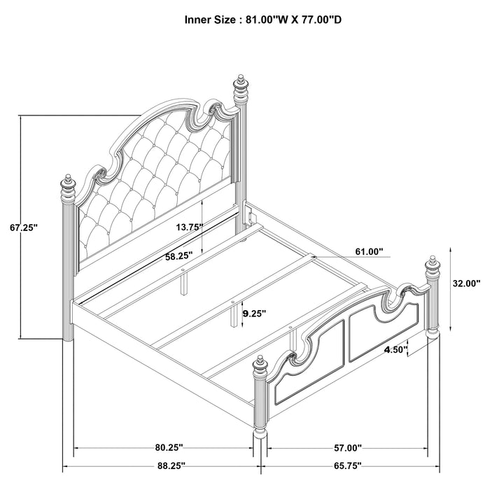Celina 4 & 5 Piece Bedroom Set King & Queen