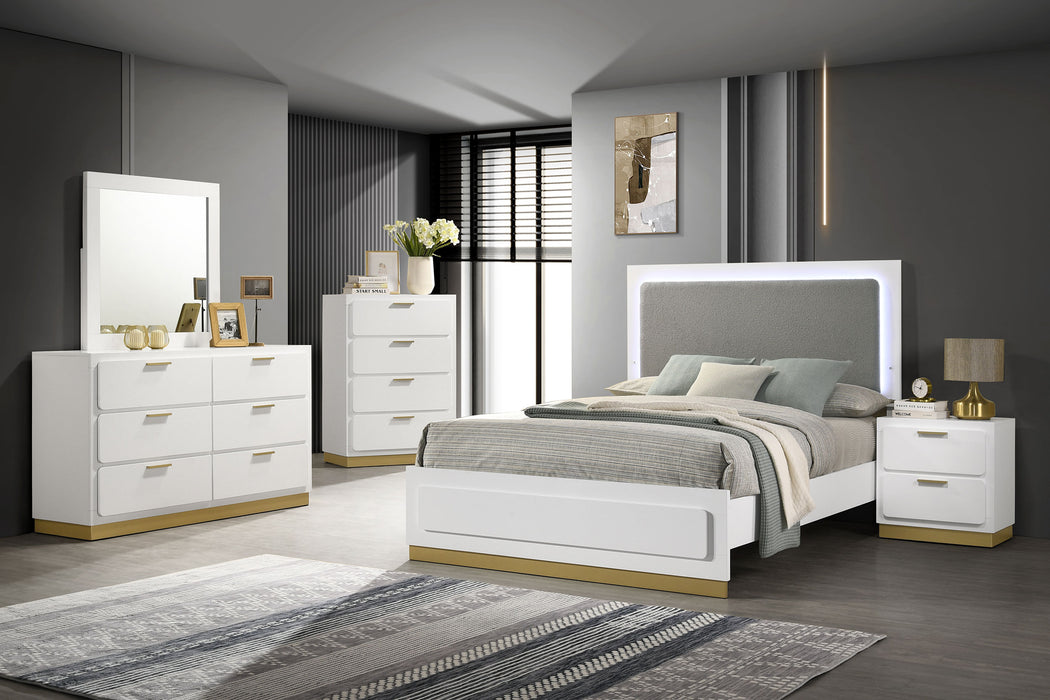 Caraway 4 Pc & Pc E.King, Cal.King, & Queen Bedroom Set Black & White - Time 2 Sleep (West Covina, CA)