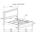 Caraway 4 Pc & Pc E.King, Cal.King, & Queen Bedroom Set Black & White - Time 2 Sleep (West Covina, CA)