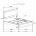 Caraway California King, E.King, & Queen Bed Black & White - Time 2 Sleep (West Covina, CA)