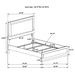 Caraway 4 Pc & Pc E.King, Cal.King, & Queen Bedroom Set Black & White - Time 2 Sleep (West Covina, CA)