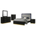 Caraway 4 Pc & Pc E.King, Cal.King, & Queen Bedroom Set Black & White - Time 2 Sleep (West Covina, CA)