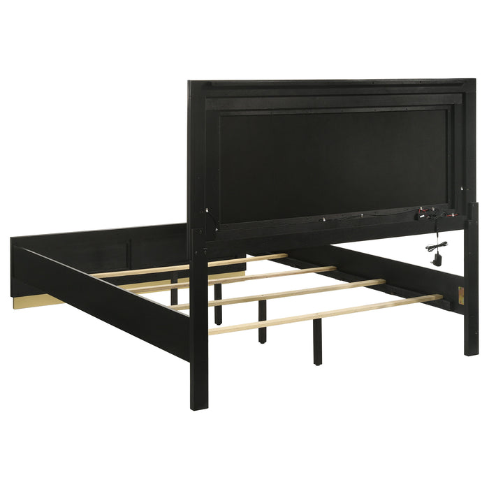 Caraway 4 Pc & Pc E.King, Cal.King, & Queen Bedroom Set Black & White - Time 2 Sleep (West Covina, CA)