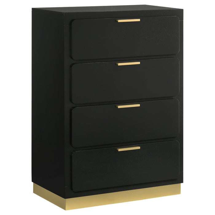 Caraway 4 Pc & Pc E.King, Cal.King, & Queen Bedroom Set Black & White - Time 2 Sleep (West Covina, CA)