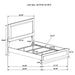Caraway 4 Pc & Pc E.King, Cal.King, & Queen Bedroom Set Black & White - Time 2 Sleep (West Covina, CA)