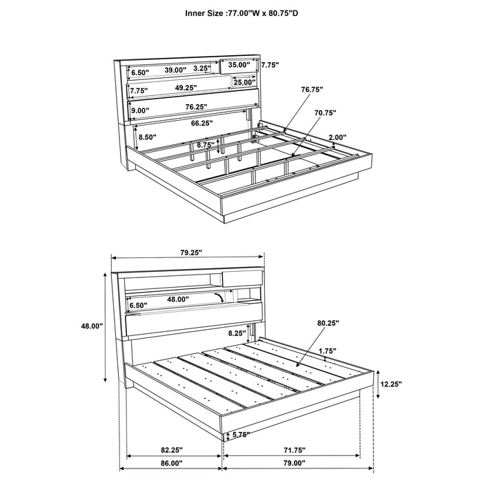 Fenwick California King, Eastren King, Queen Bed - Time 2 Sleep (West Covina, CA)