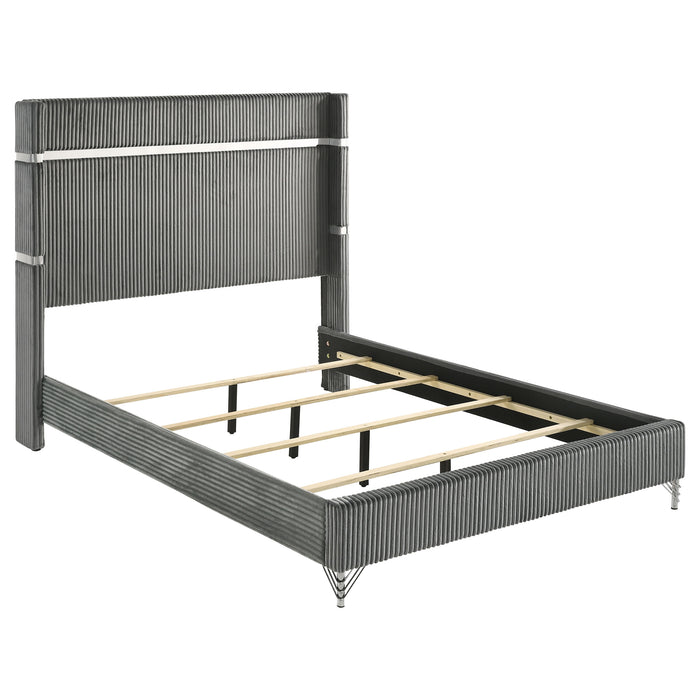 Lucia Eastern King & Queen Bed Beige & Grey - Time 2 Sleep (West Covina, CA)