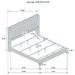 Lucia Eastern King & Queen Bed Beige & Grey - Time 2 Sleep (West Covina, CA)