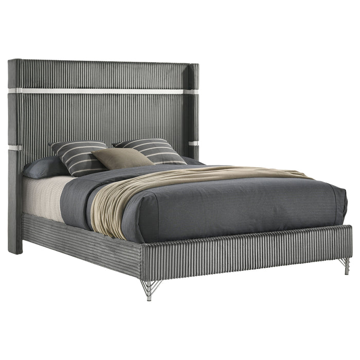 Lucia Eastern King & Queen Bed Beige & Grey - Time 2 Sleep (West Covina, CA)