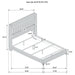 Lucia Eastern King & Queen Bed Beige & Grey - Time 2 Sleep (West Covina, CA)