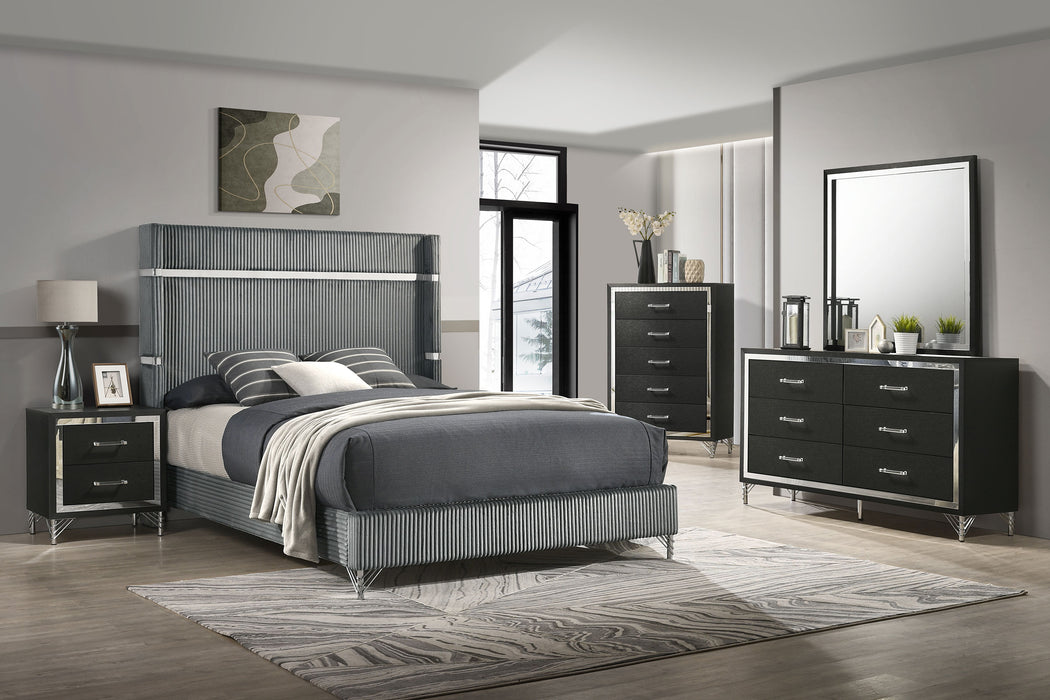 Lucia Eastern King & Queen Bed Beige & Grey - Time 2 Sleep (West Covina, CA)