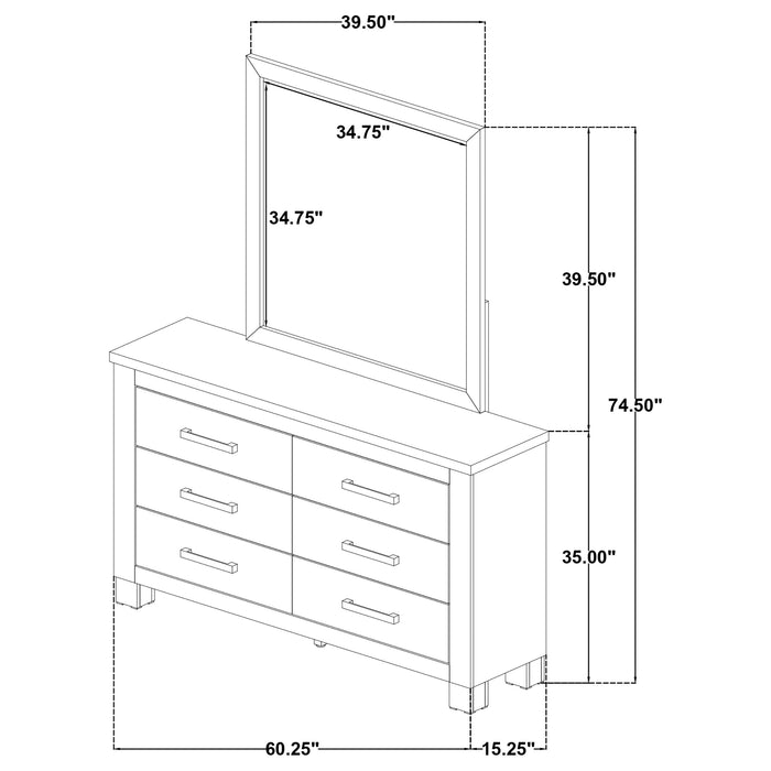 Oakglen Dresser With Mirrors - Time 2 Sleep (West Covina, CA)