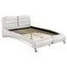 Jeremaine California King, E.King, & Queen Upholstered Bed White - Time 2 Sleep (West Covina, CA)