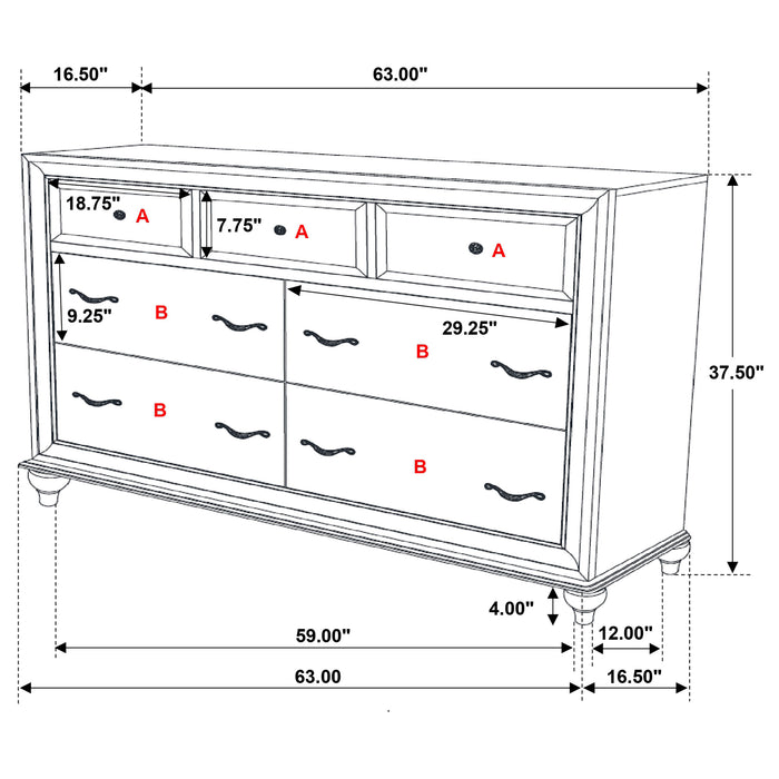 Barzini 5 & 4 Piece Bedroom Sets E.King & Queen