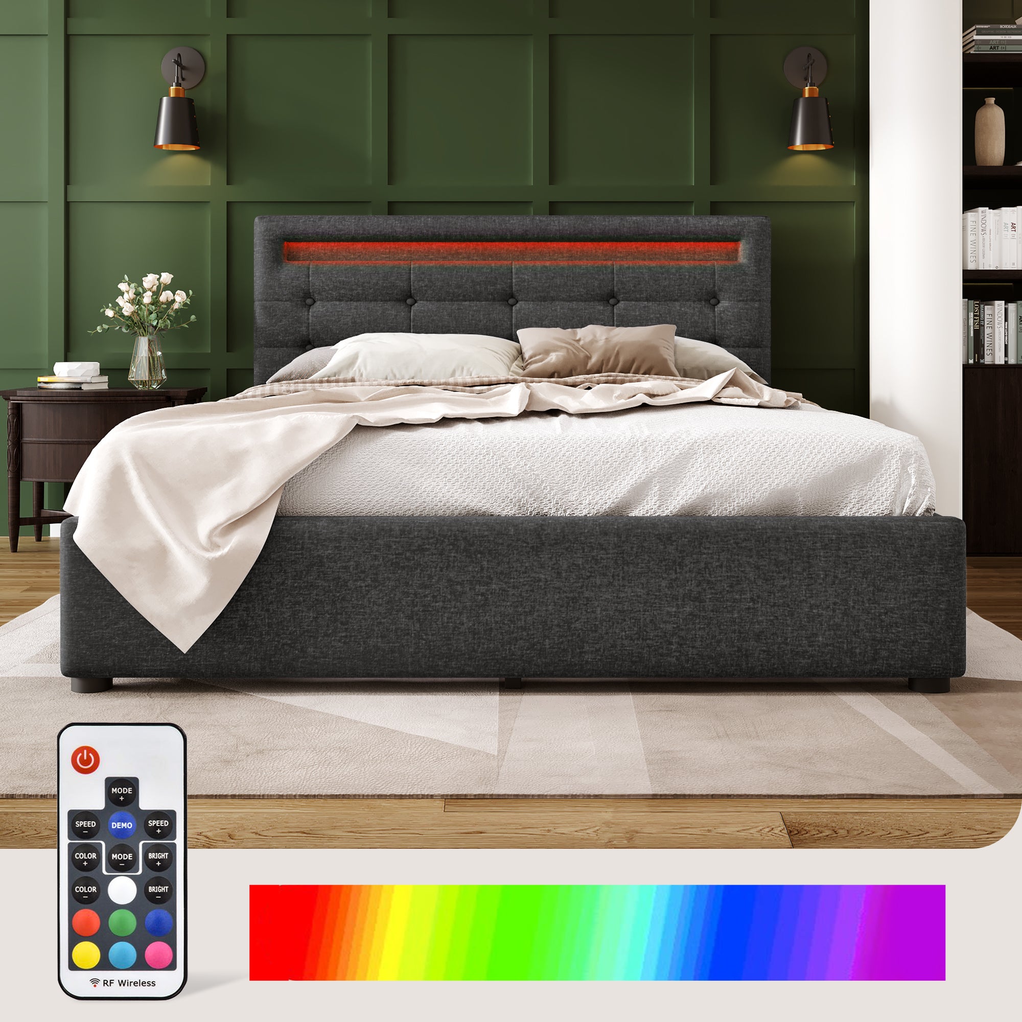 Queen Led Bed Frame