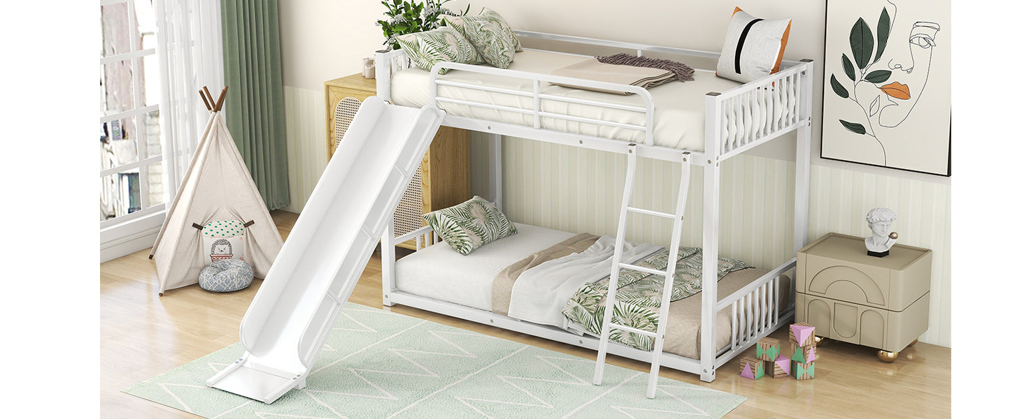 Metal Bunk Bed With Slide