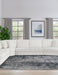 Emberson Upholstered Armless Loveseat Ivory - Time 2 Sleep (West Covina, CA)