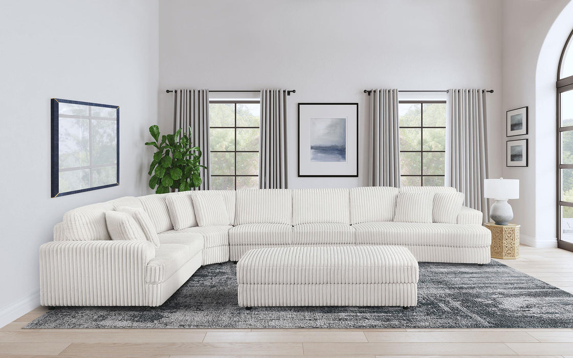 Emberson Upholstered Armless Loveseat Ivory - Time 2 Sleep (West Covina, CA)