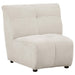 Charlotte Upholstered Curved Armless Chair Ivory - Time 2 Sleep (West Covina, CA)