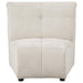 Charlotte Upholstered Curved Armless Chair Ivory - Time 2 Sleep (West Covina, CA)