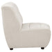 Charlotte Upholstered Curved Armless Chair Ivory - Time 2 Sleep (West Covina, CA)