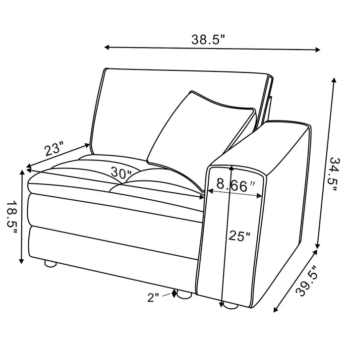 Atlantic Side Chair Sectionals - Time 2 Sleep (West Covina, CA)