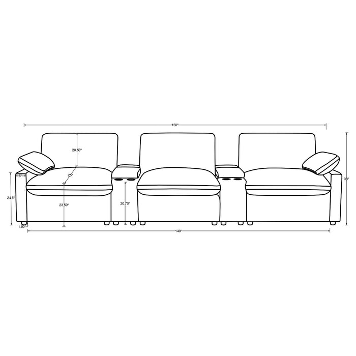 Collins Non Recling Sectionals - Time 2 Sleep (West Covina, CA)