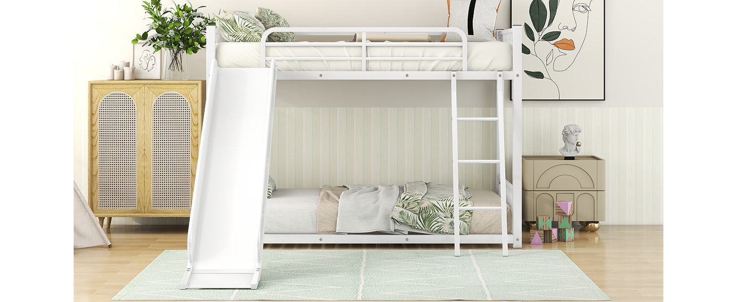 Metal Bunk Bed With Slide