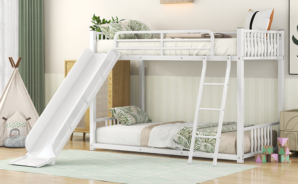 Metal Bunk Bed With Slide