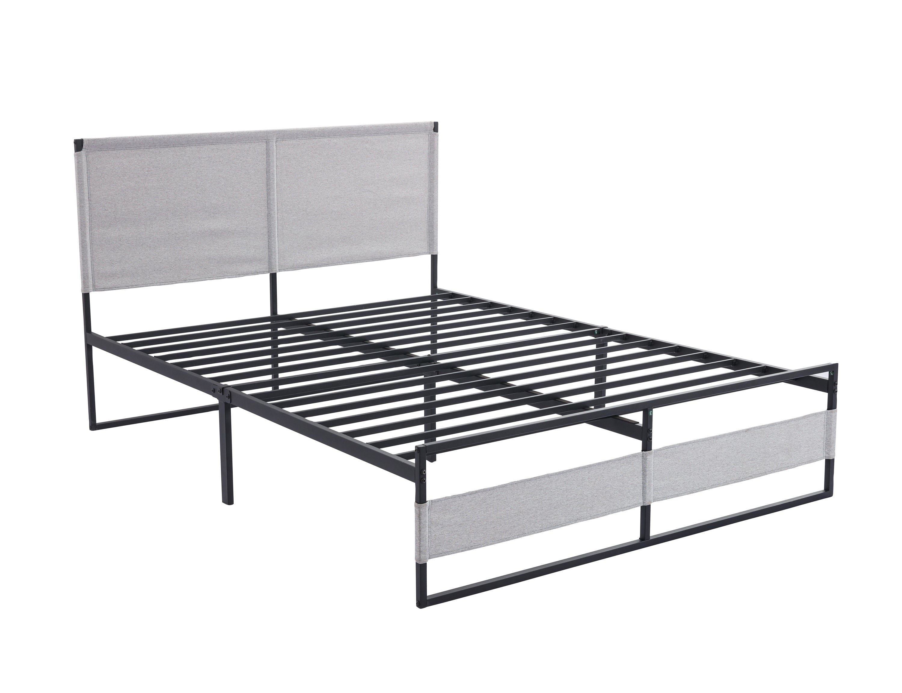 V4 Metal Bed Frame 14 Inch Queen Size with Headboard and Footboard, Mattress Platform with 12 Inch Storage Space