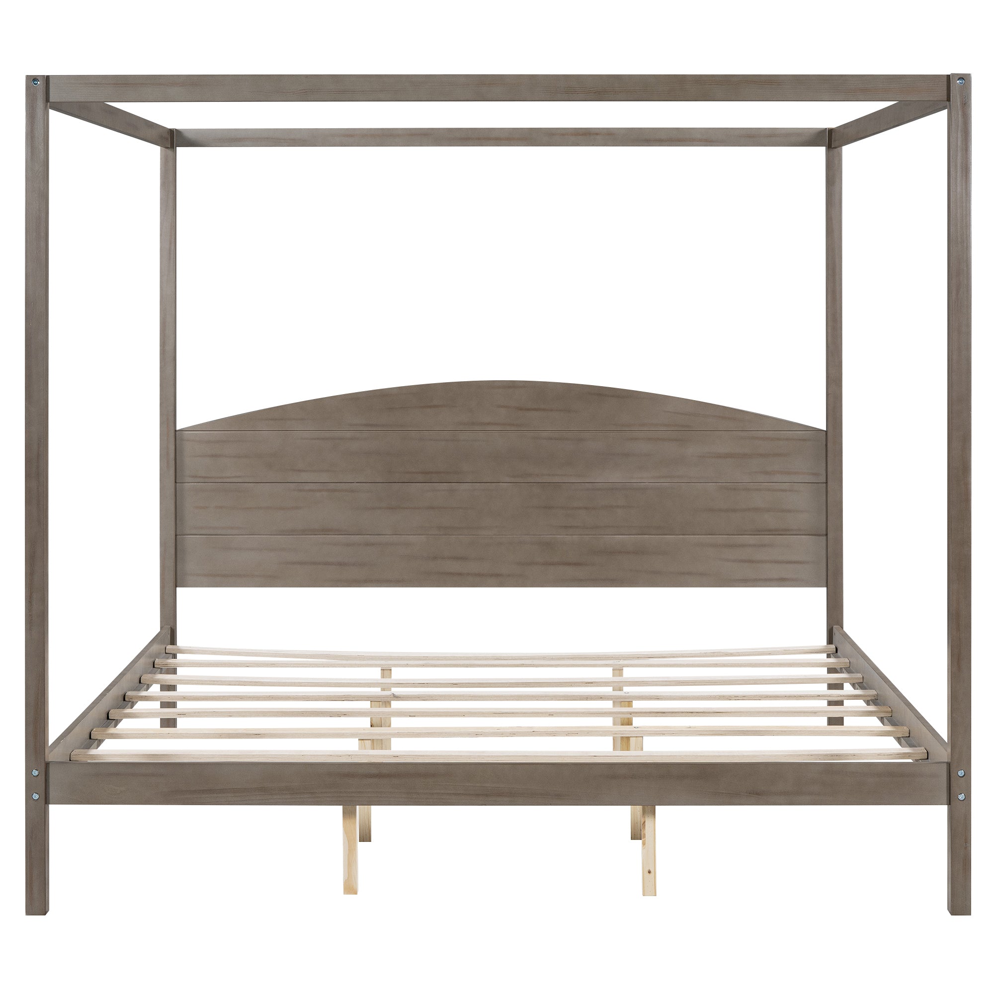 King Size Canopy Platform Bed 