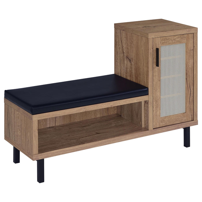 Teller 1-door Entryway Shoe Storage Cabinet Natural Oak - Time 2 Sleep (West Covina, CA)