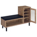 Teller 1-door Entryway Shoe Storage Cabinet Natural Oak - Time 2 Sleep (West Covina, CA)