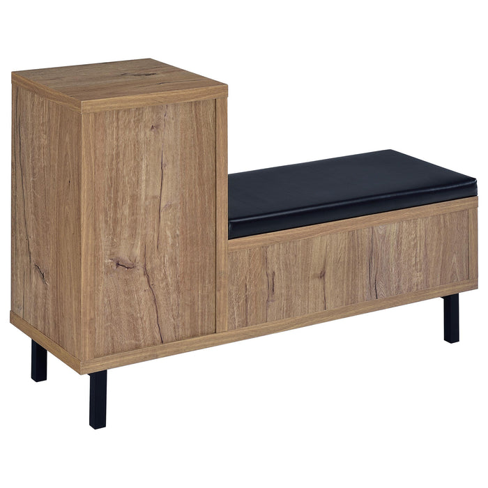 Teller 1-door Entryway Shoe Storage Cabinet Natural Oak - Time 2 Sleep (West Covina, CA)